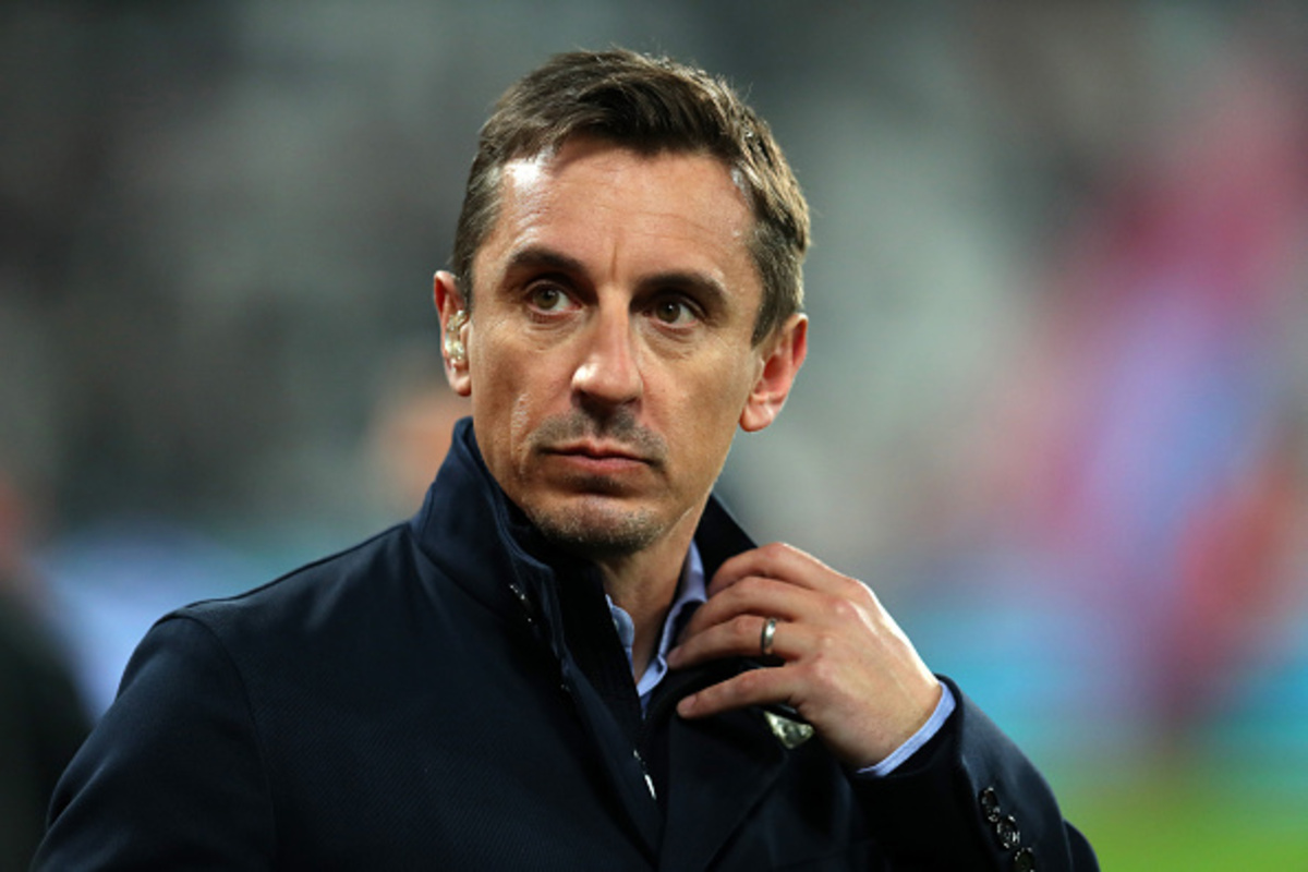 Despite the fact that Manchester City is the league's top team, Gary Neville predicts that Arsenal will still win the title.