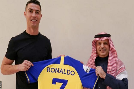 Cristiano Ronaldo signs with Al Nassr of Saudi Arabia until 2025.