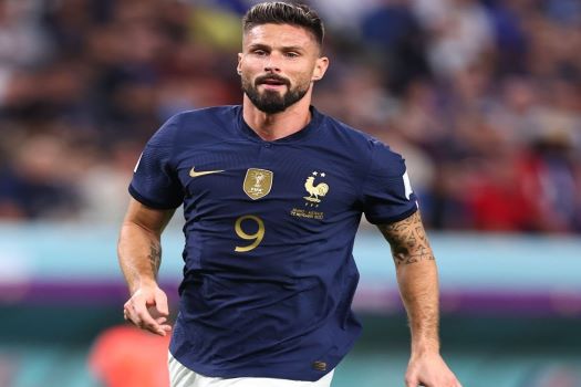 Olivier Giroud is only the second player in history to score 50 goals for France.